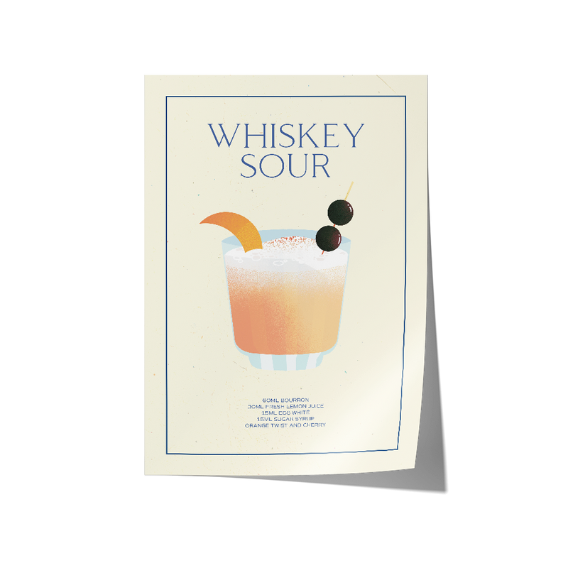 Whiskey Sour Print Wall Art