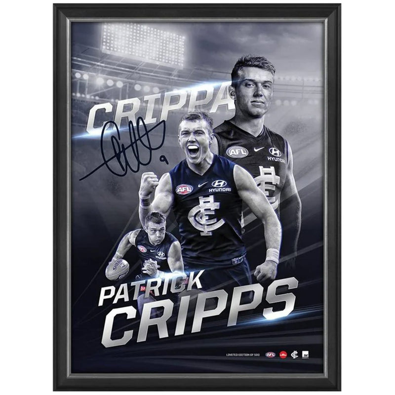 Carlton Blues – Patrick Cripps Deluxe Framed Sportsprint