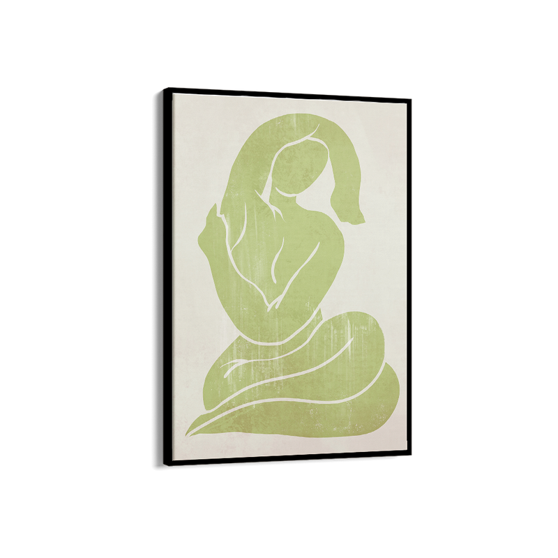 Khaki Green Figure Print 1