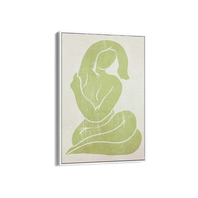 Khaki Green Figure Print 1