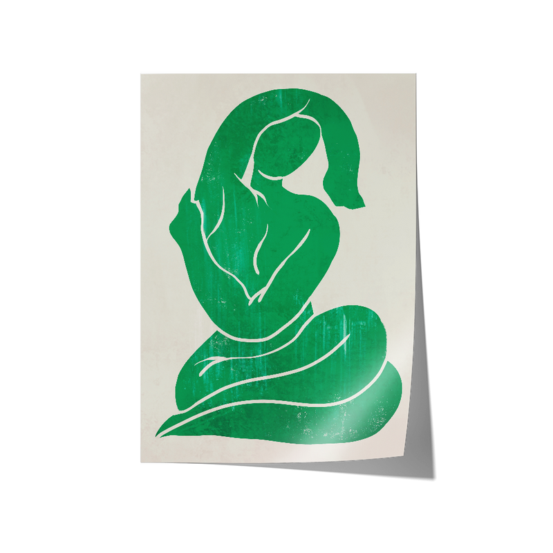 Green Figure Print 1