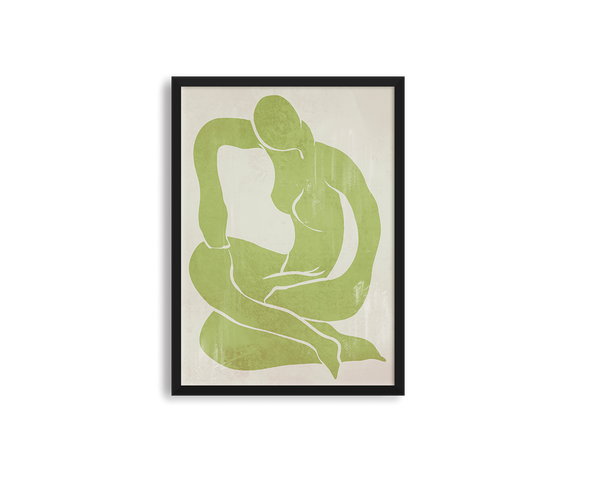 Khaki Green Figure Print 2