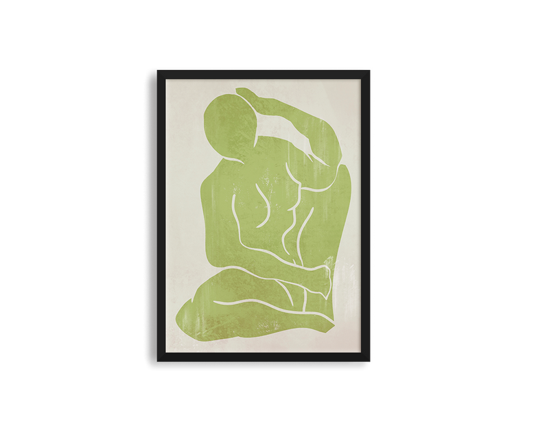 Khaki Green Figure Print 3