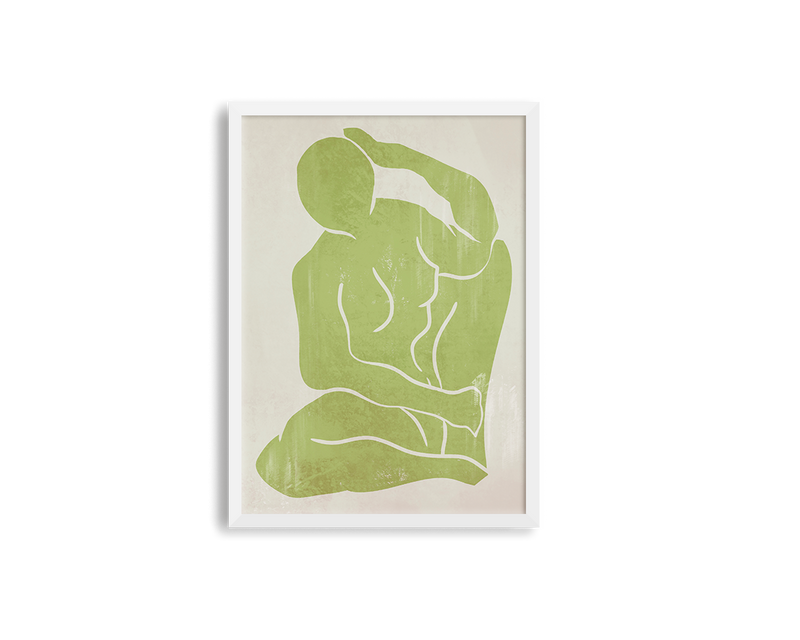 Khaki Green Figure Print 3