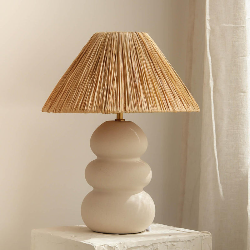 Sofia Raffia Table Lamp