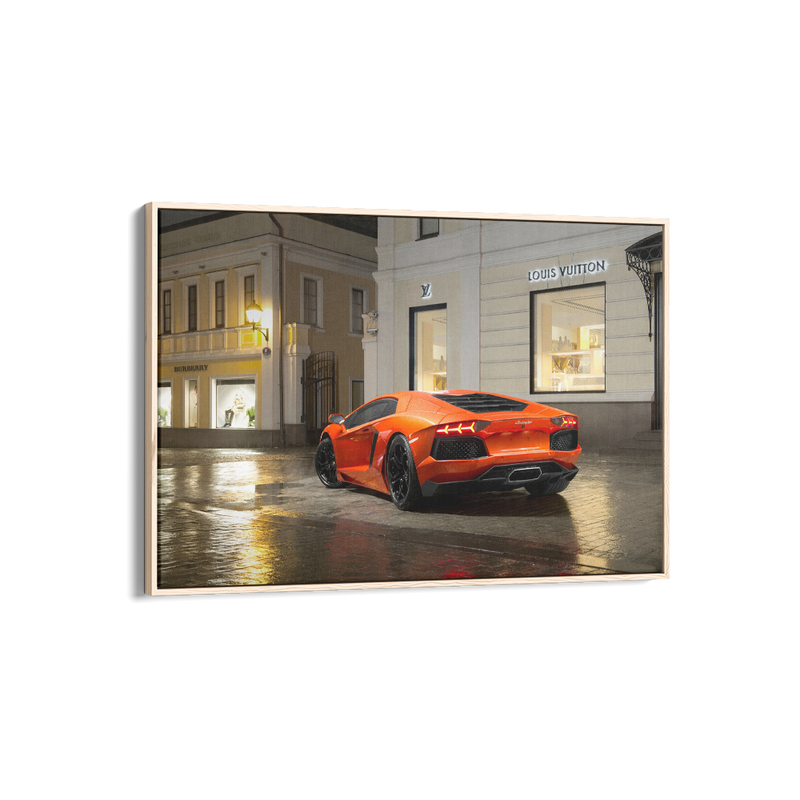 Orange Lamborghini LV