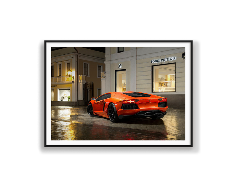 Orange Lamborghini LV