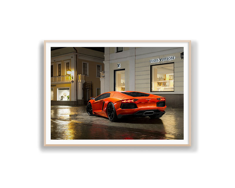 Orange Lamborghini LV