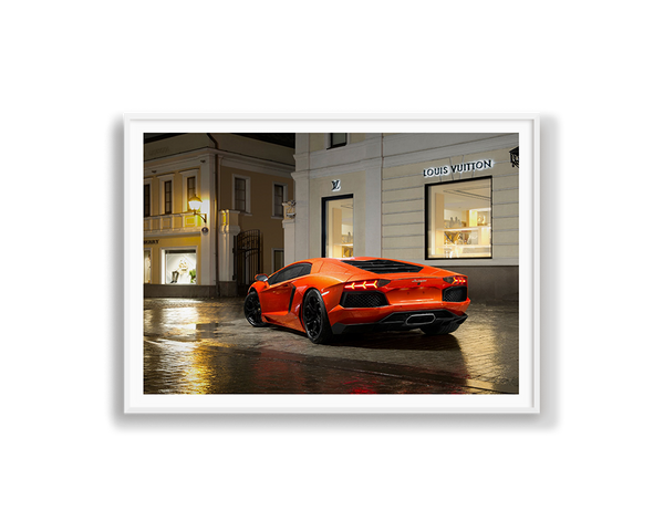 Orange Lamborghini LV