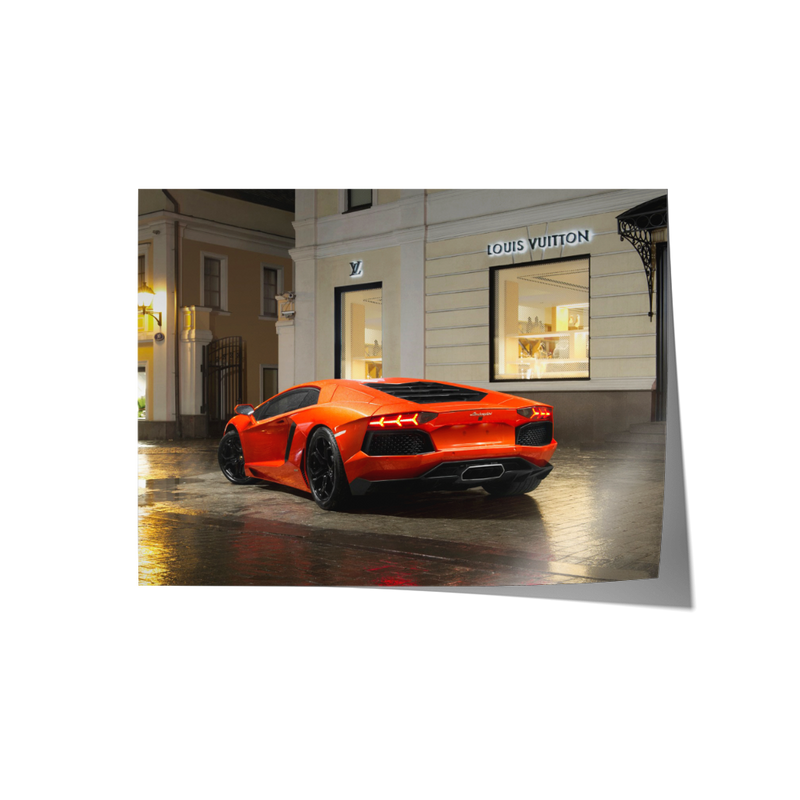 Orange Lamborghini LV