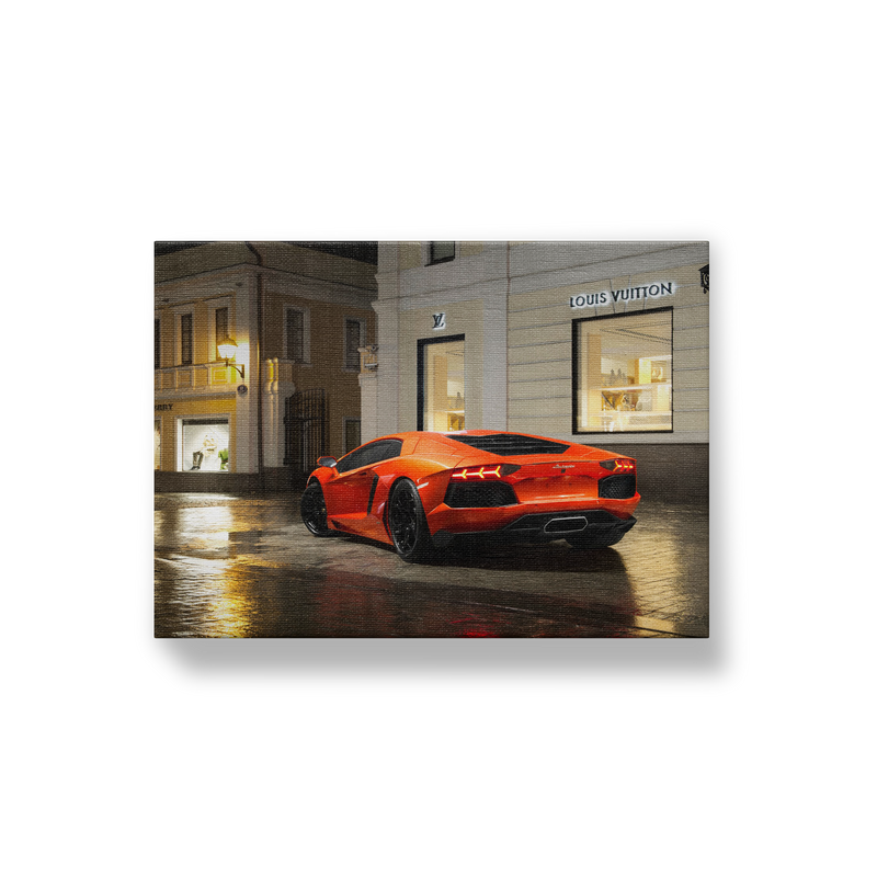 Orange Lamborghini LV