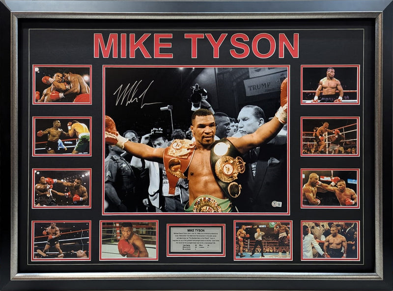 Mike Tyson Signed Photo Collage V2