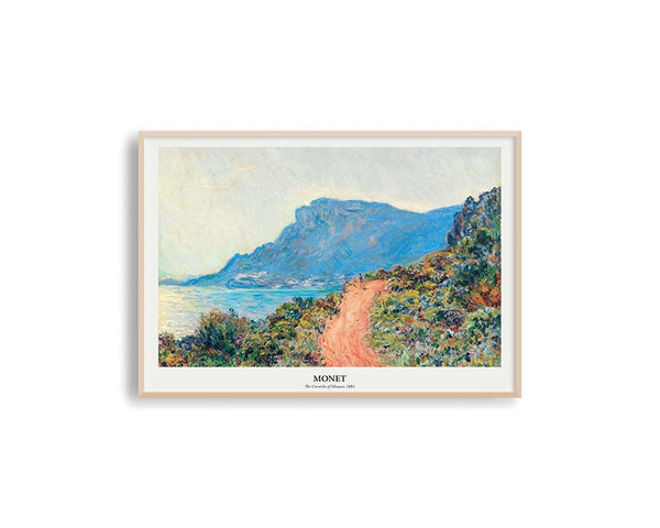 Poster Hub - The Corniche of Monaco by Claude Monet Poster