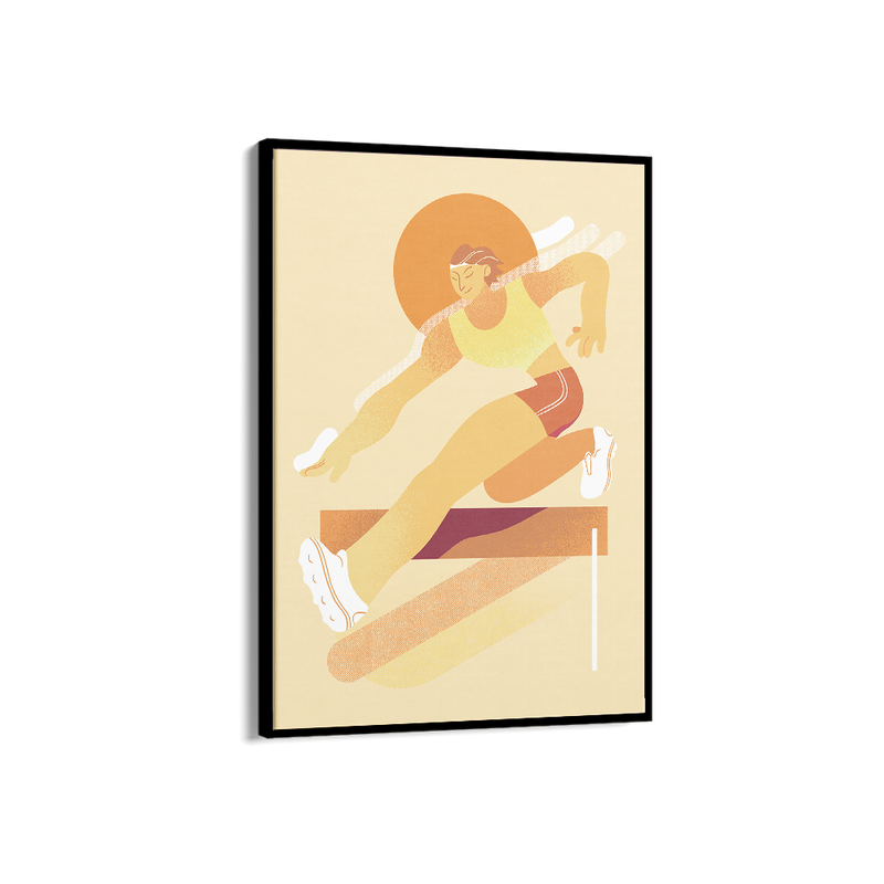 Olympics Abstract Hurdles wall art