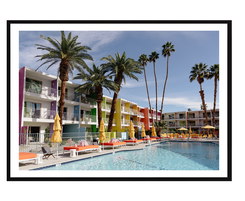 Palms and Pool (Landscape)