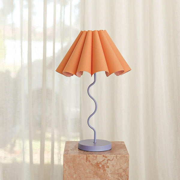 Cora Table Lamp - Tropical Peach / Purple