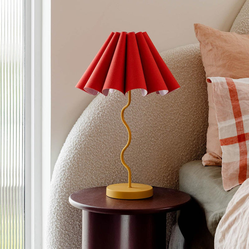 Cora Table Lamp - Rouge / Mustard