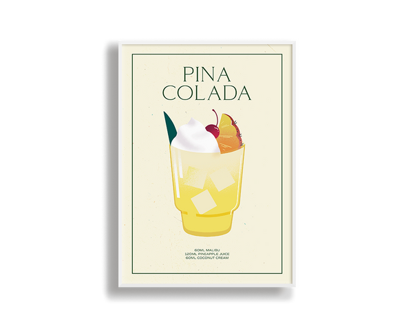 Pina Colada Print Wall Art