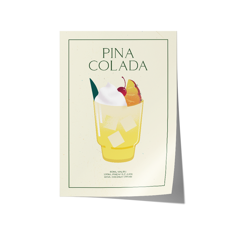 Pina Colada Print Wall Art