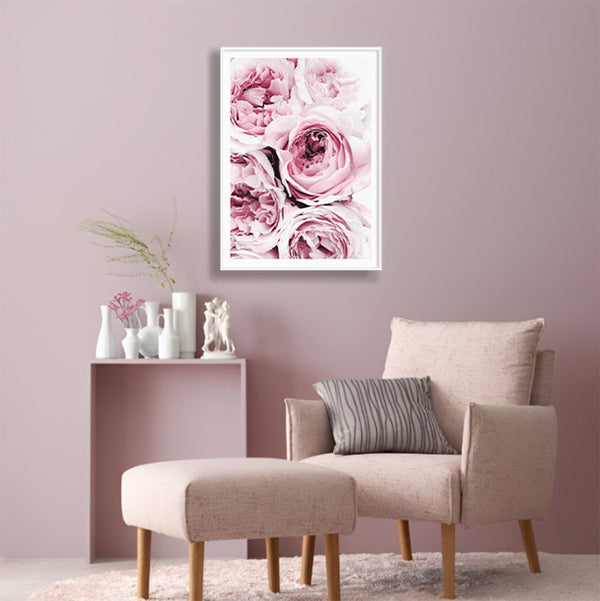 Pink Flowers Print