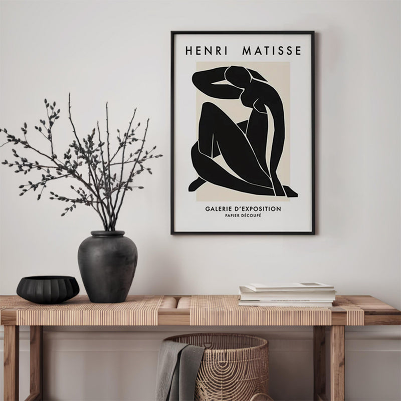 Poster Hub - Henri Mattisse Noir Art Framed