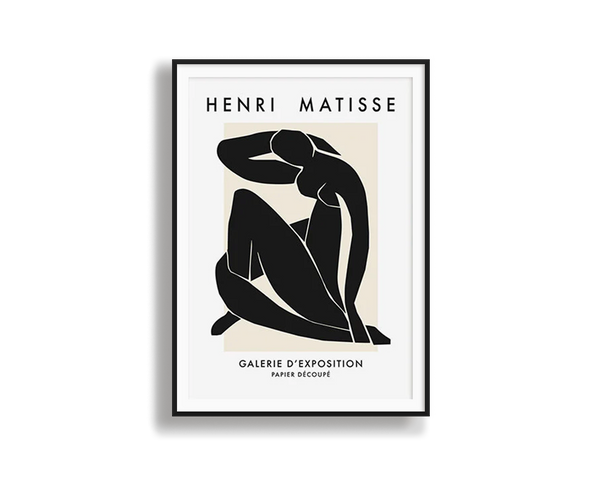 Poster Hub - Henri Mattisse Noir Art Framed