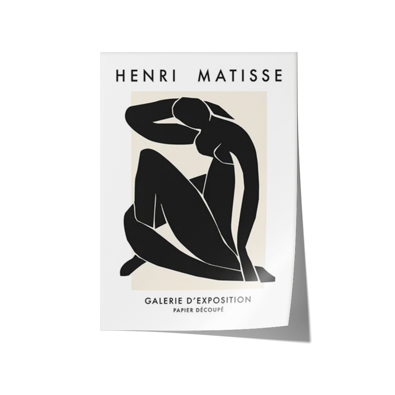 Poster Hub - Henri Mattisse Noir Art Framed