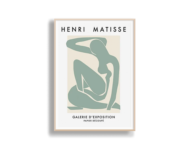 Poster Hub - Henri Mattisse Verte Art Framed