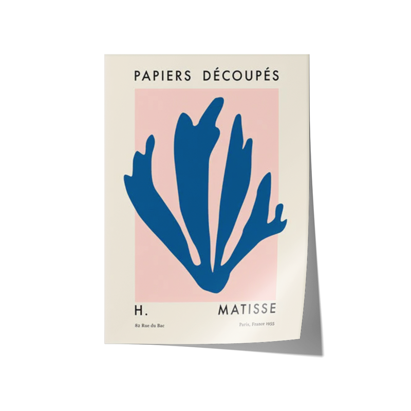 Poster Hub - Matisse Cutout Blue