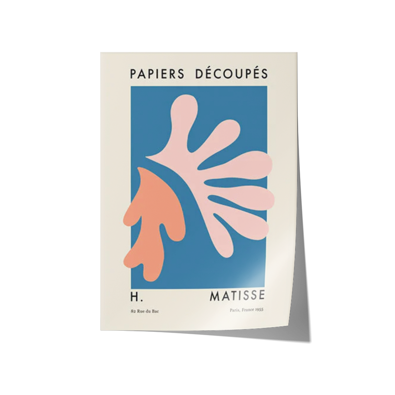 Poster Hub - Matisse Cutout Pink Orange