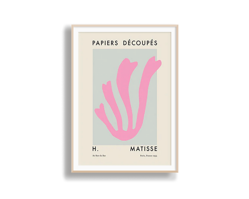 Poster Hub - Matisse Cutout Pink