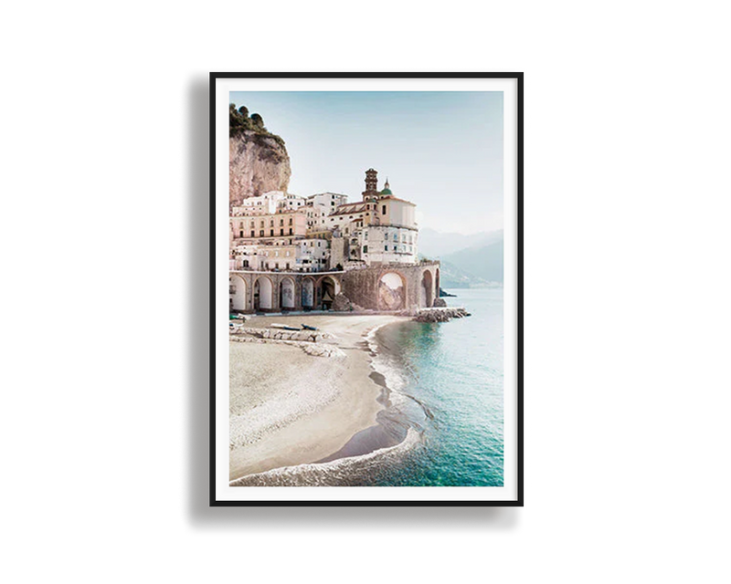 Poster Hub - Morning In Amalfi Art Framed