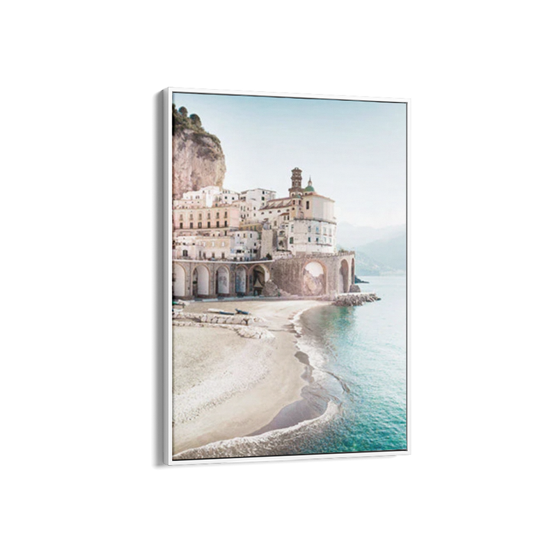 Poster Hub - Morning In Amalfi Art Framed