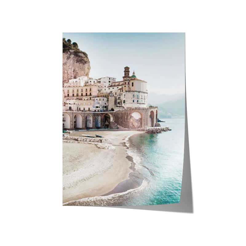 Poster Hub - Morning In Amalfi Art Framed