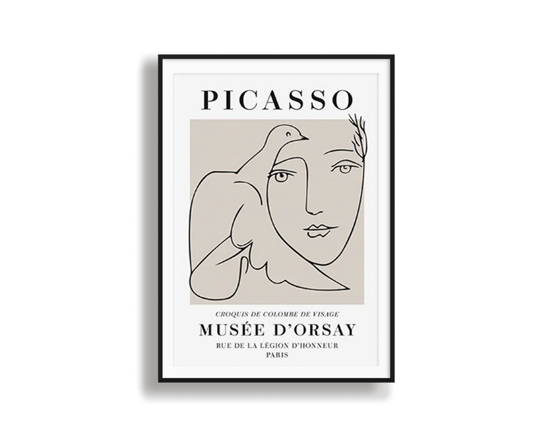 Poster Hub - Picasso Croquis Art Framed