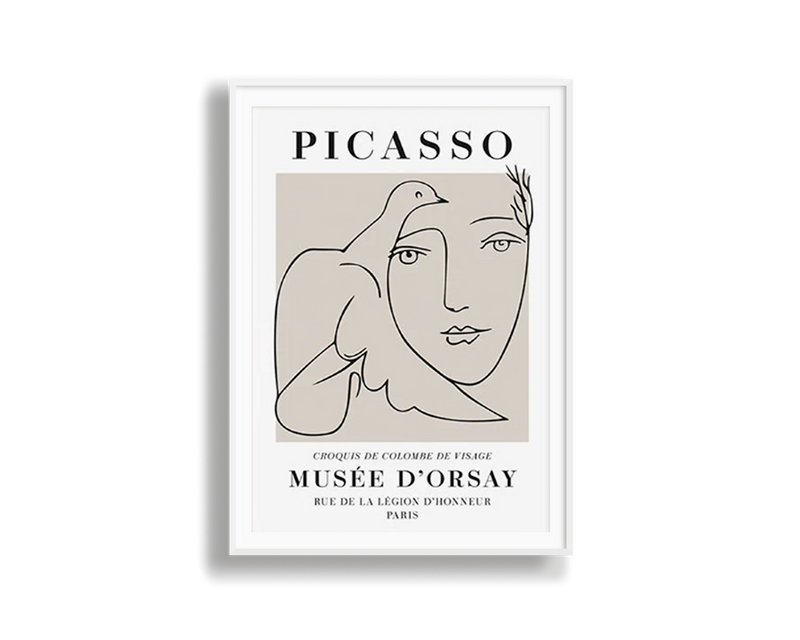 Poster Hub - Picasso Croquis Art Framed