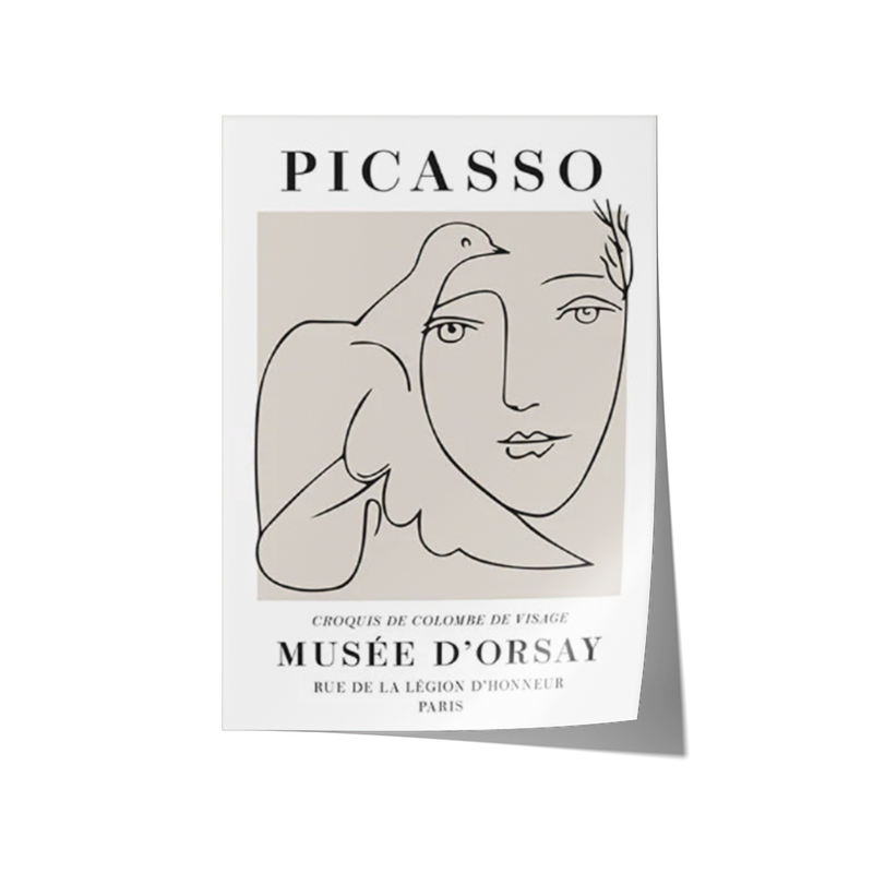 Poster Hub - Picasso Croquis Art Framed