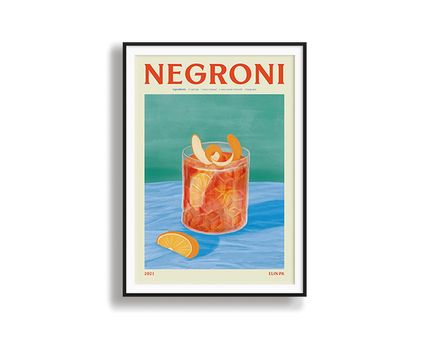 Poster Hub - Negroni Drink