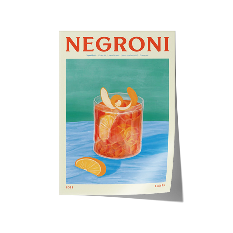 Poster Hub - Negroni Drink