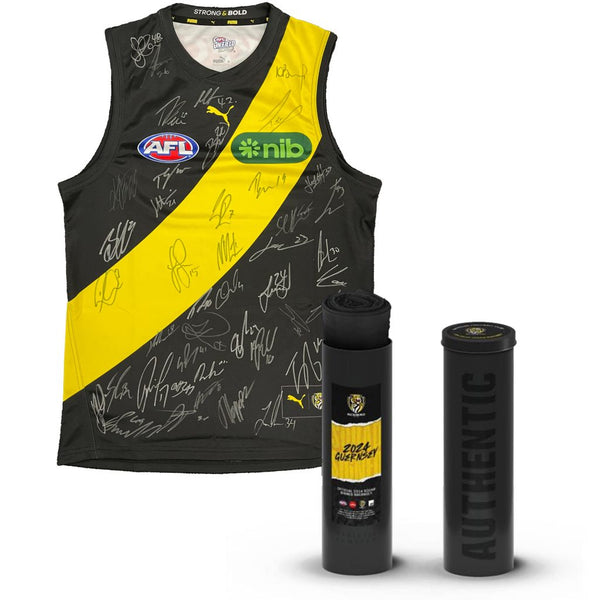 RICHMOND FOOTBALL CLUB 2024 SQUAD SIGNED OFFICIAL GUERNSEY
