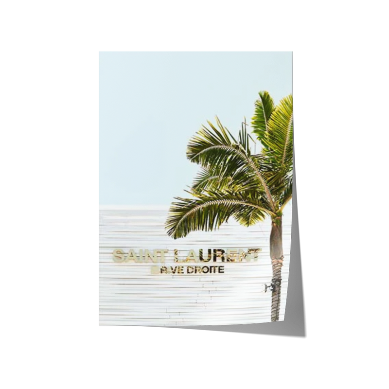 Saint Laurent Palm Print Wall to Wall Prints