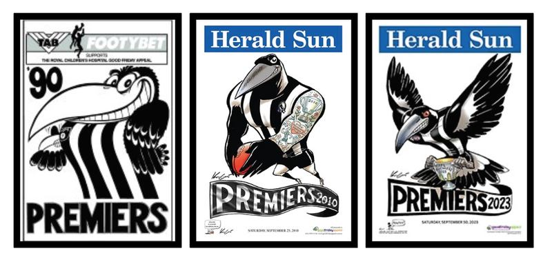 Collingwood Magpies Official Framed Posters