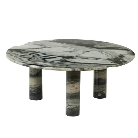Taylor Marble Coffee Table with black marble top and black metal frame, 90x35cm – modern rectangular coffee table from WALL TO WALL Prints home décor collection