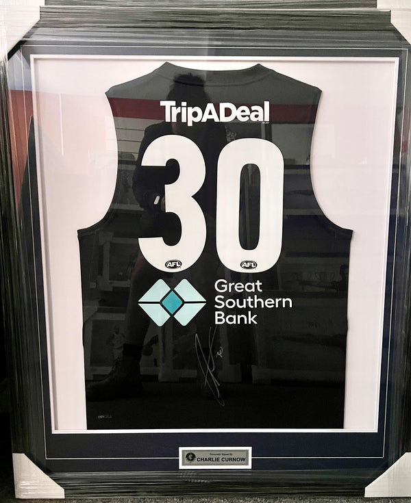 CHARLIE CURNOW SIGNED JERSEY FRAMED