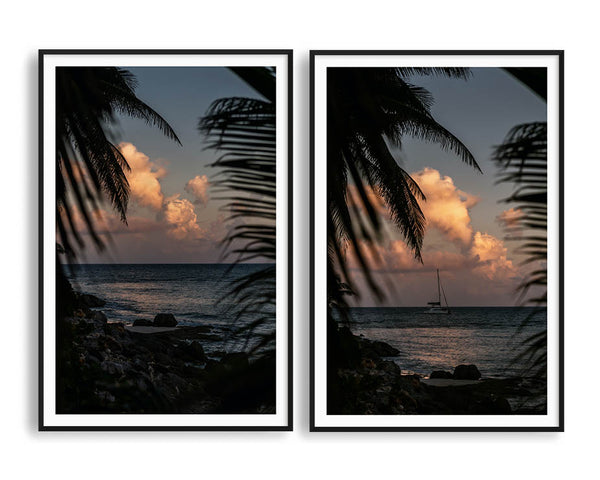 Playa Del Carmen Set Includes Two black Frames