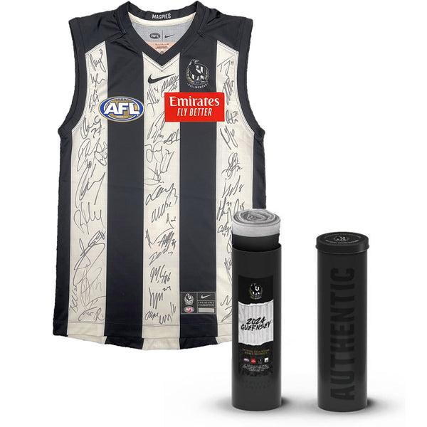COLLINGWOOD FOOTBALL CLUB 2024 SQUAD SIGNED OFFICIAL GUERNSEY