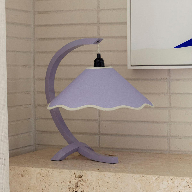 Kira Table Lamp - Lavender / Pale Yellow