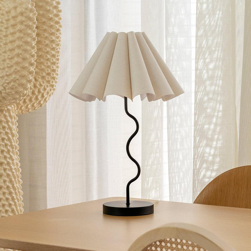 Cora Table Lamp - Black / Natural (PRE ORDER DECEMBER)