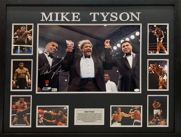 Mike Tyson Hand Signed Poster - Framed