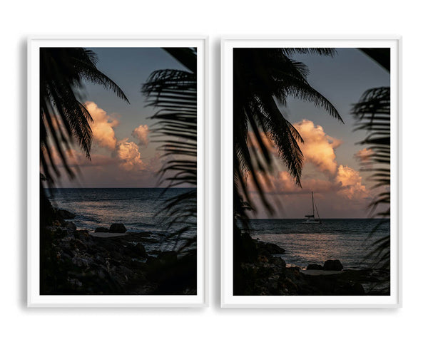 Playa Del Carmen Set Includes Two white Frames